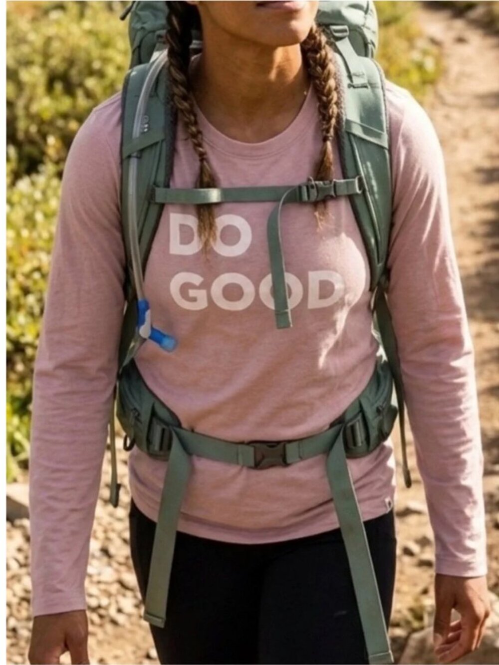 Cotopaxi Do Good Long Sleeve Tee Pink Women’s XL Sand Pink NWT -So Soft - Sporty - Picture 2 of 12